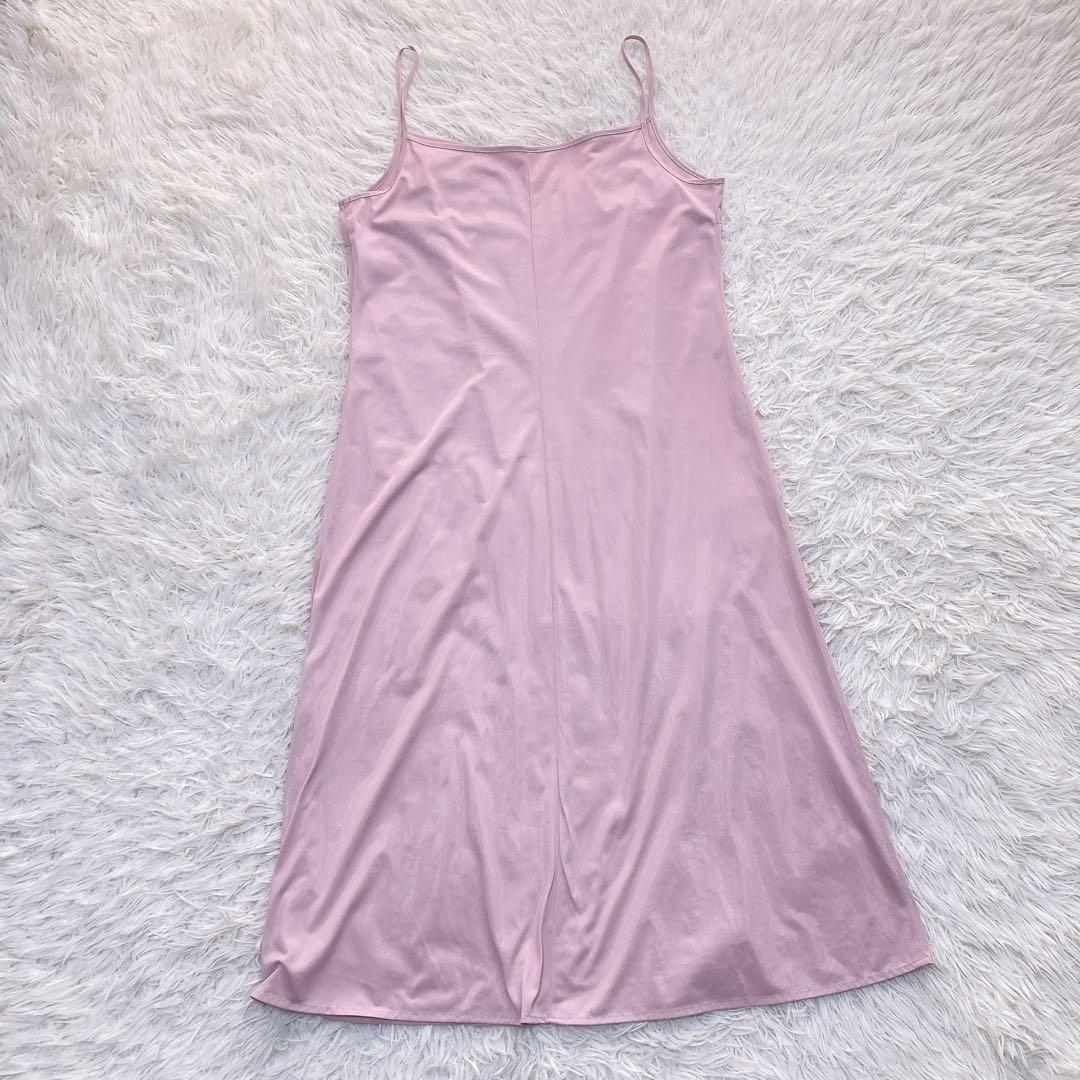 極美品✨アナイ ライトローンギャザーフレアワンピース ペチコート付き