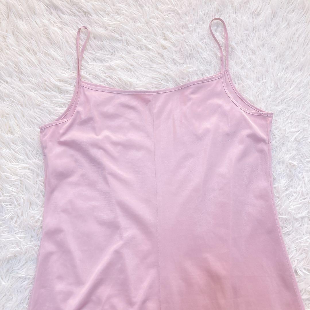 極美品✨アナイ ライトローンギャザーフレアワンピース ペチコート付き