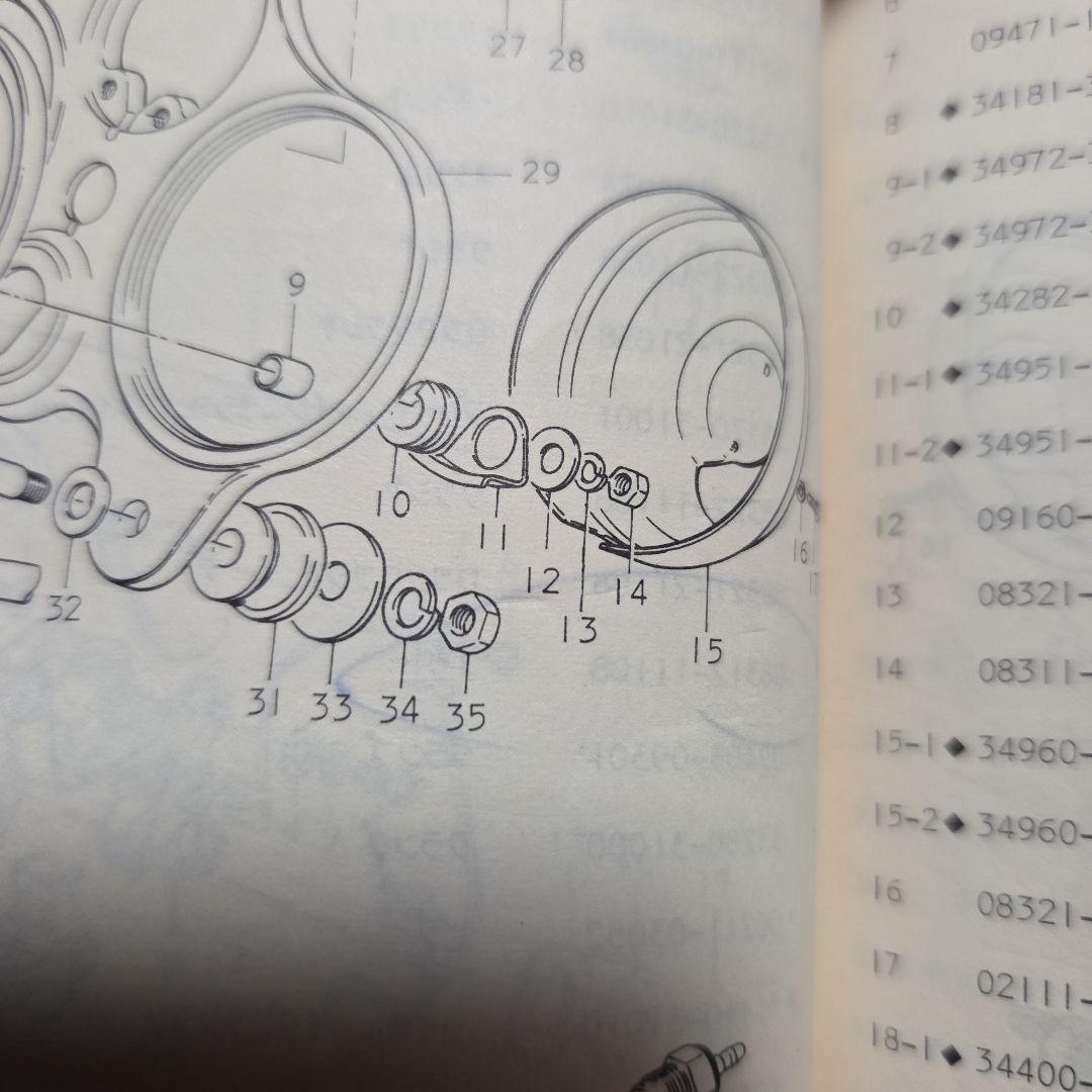 スズキ純正、GT750B1メーターカバー