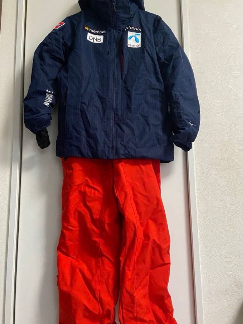 Phenix （フェニックス）160子供用スキーウェア ネイビー/赤