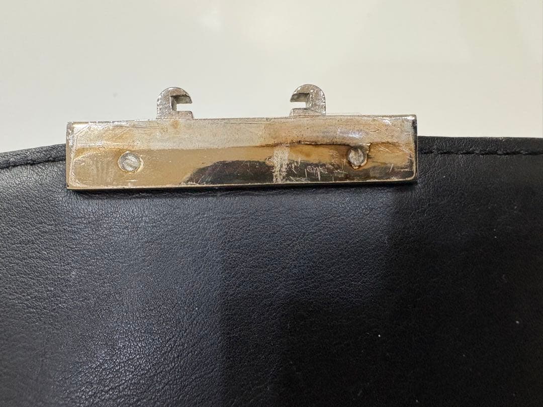 ロエベ レザーショルダーバッグ ブラック　難ありLOEWE