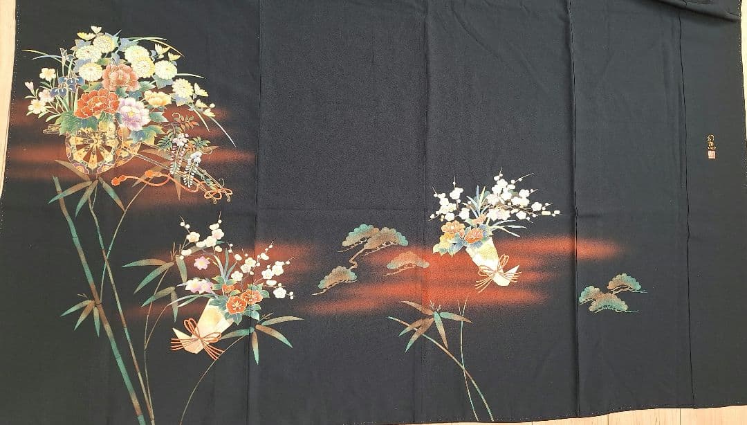 着物リメイクワンピース3610