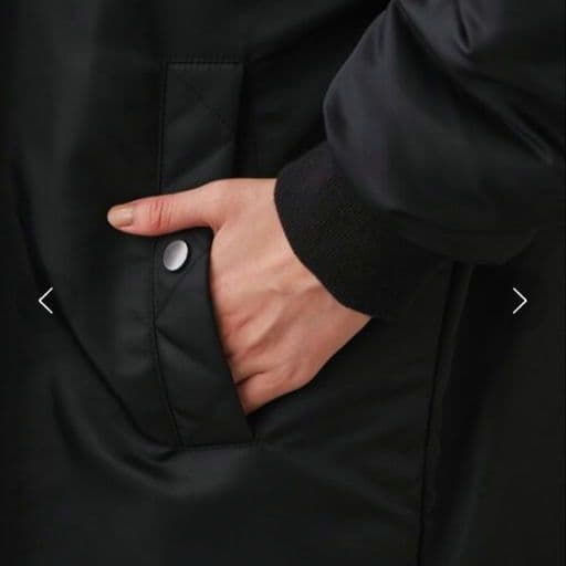 大きい 新品 アンタイトル 中綿 ロング MA-1 黒 サニークラウズ 23区