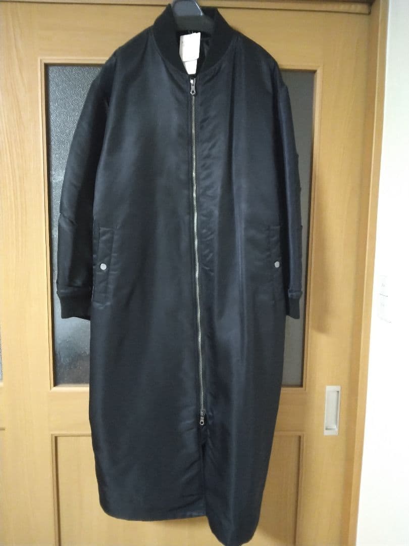 大きい 新品 アンタイトル 中綿 ロング MA-1 黒 サニークラウズ 23区