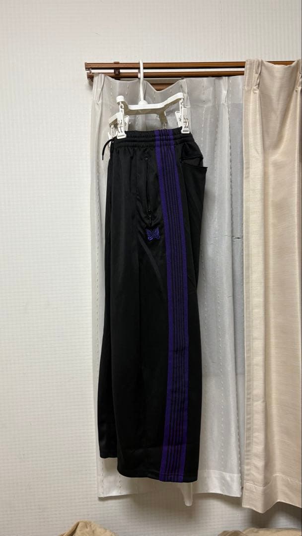 needles ヒザデルパンツ H.D. Track Pant 黒/紫