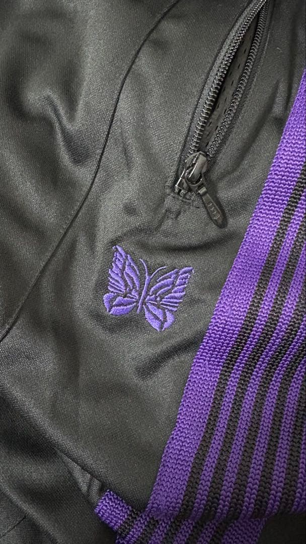 needles ヒザデルパンツ H.D. Track Pant 黒/紫