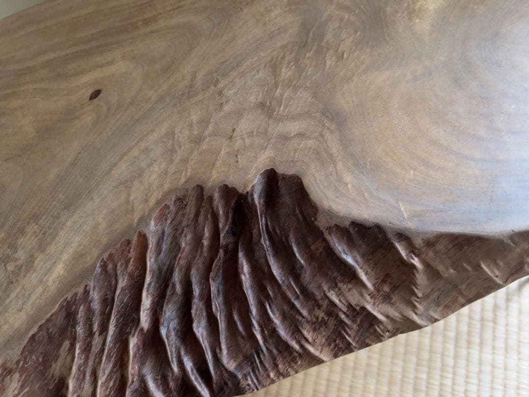 天然木　一枚板ローテーブル