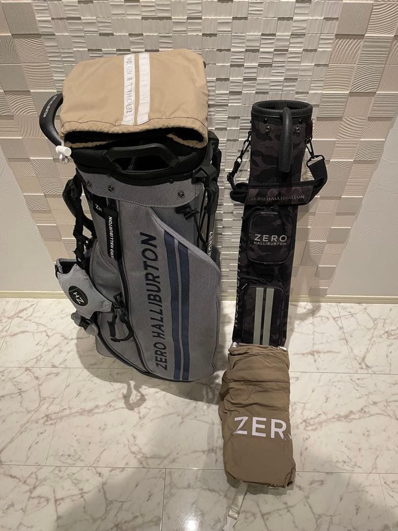 ZERO HALLIBURTON 4点キャディー　セルフ　トラベルアイアンカバー