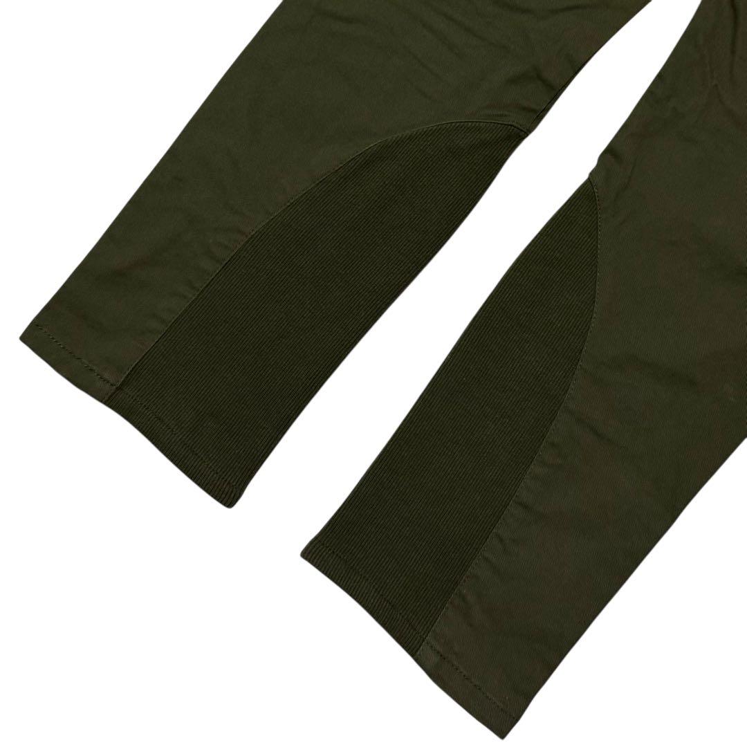 glamb 裾リブ ストレッチ ジョッパーズ サルエル パンツ カーキ S