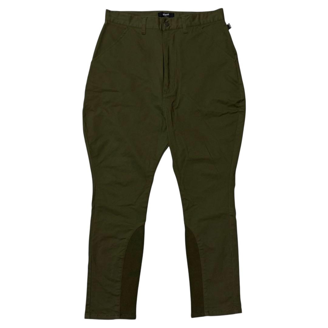 glamb 裾リブ ストレッチ ジョッパーズ サルエル パンツ カーキ S