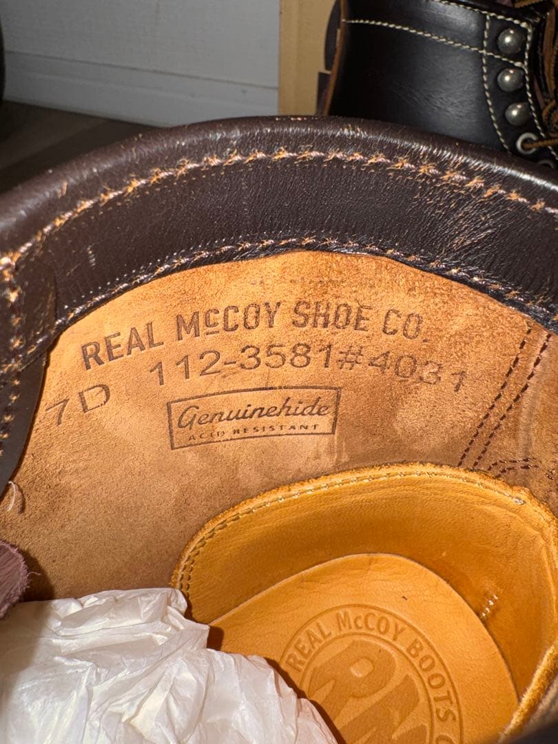 The REAL McCOY’S（ザ・リアルマッコイズ） ベアヘッドワークブーツ