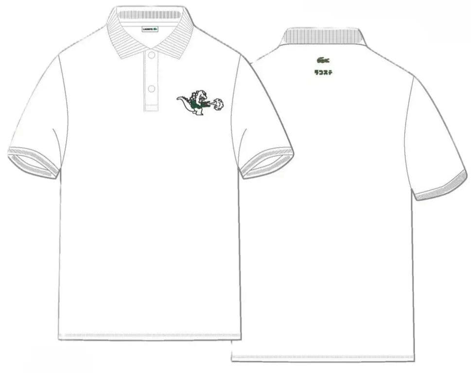 《新品》LACOSTE ゴジラ コラボポロシャツ FR:5 US:L