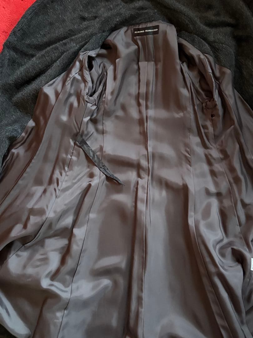 「新品未使用 」HIROKO KOSHINO 女優襟 アルパカ.ウールコート