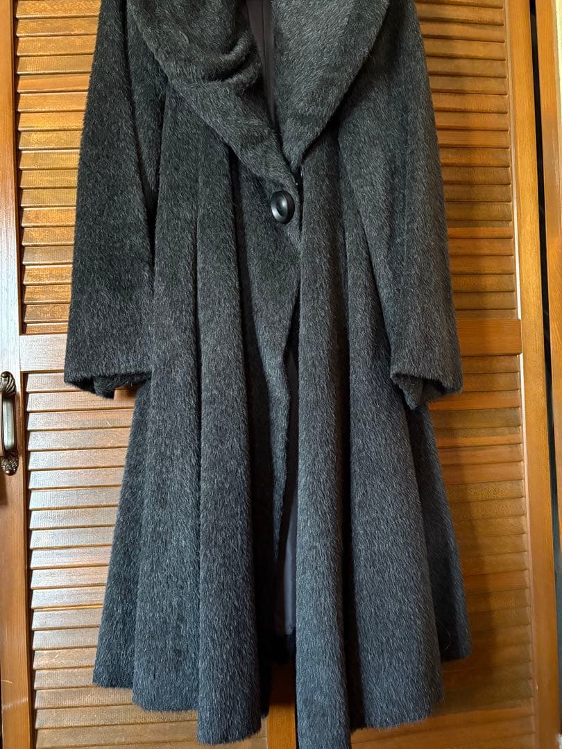 「新品未使用 」HIROKO KOSHINO 女優襟 アルパカ.ウールコート