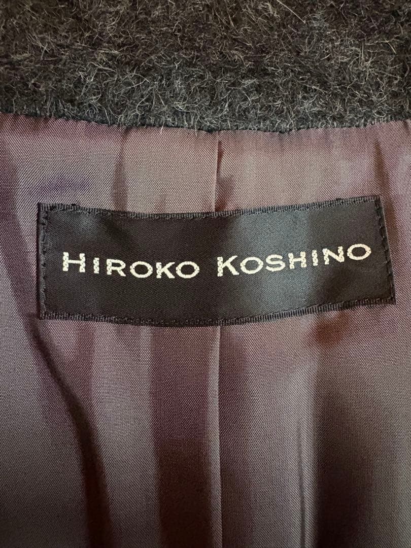 「新品未使用 」HIROKO KOSHINO 女優襟 アルパカ.ウールコート