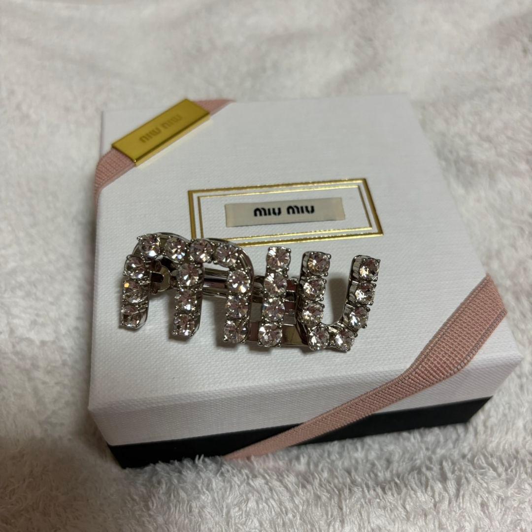MIUMIU クリスタル ヘアクリップ 専用出品