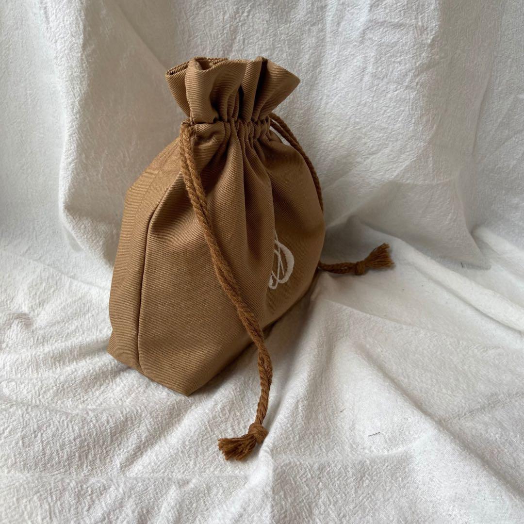 すぬーぴー様 【名入れ無料 刺繍】名前入り巾着袋 巾着バッグ Sサイズ