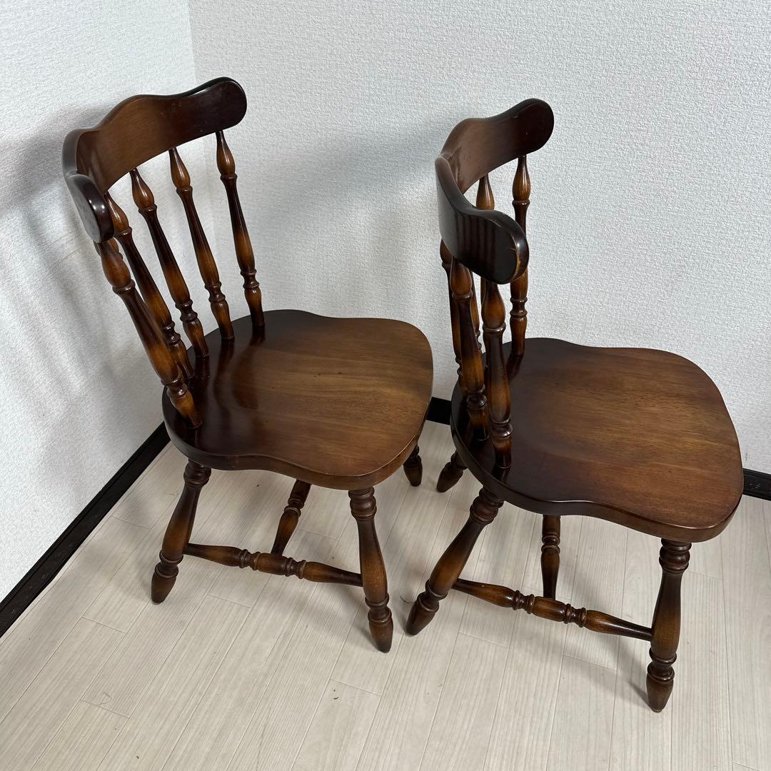 飛騨産業 キツツキマーク ダイニングチェア ウィンザーチェア 4脚セット i4※