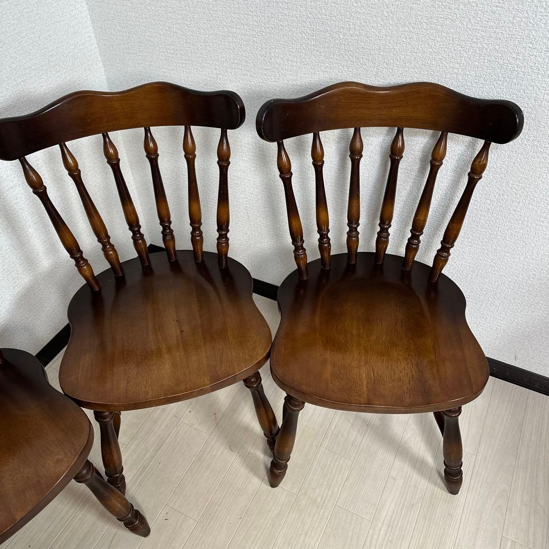 飛騨産業 キツツキマーク ダイニングチェア ウィンザーチェア 4脚セット i4※