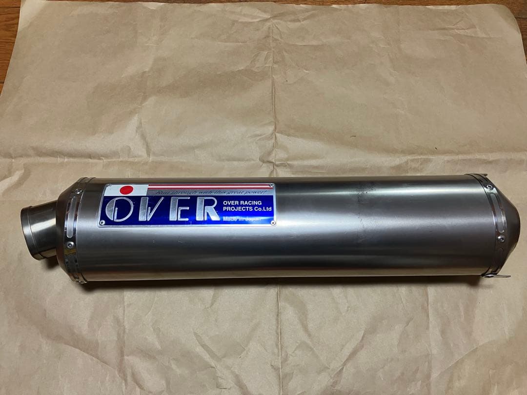 YZF−R1 5PW オーバー製　スリップオンマフラー　チタン