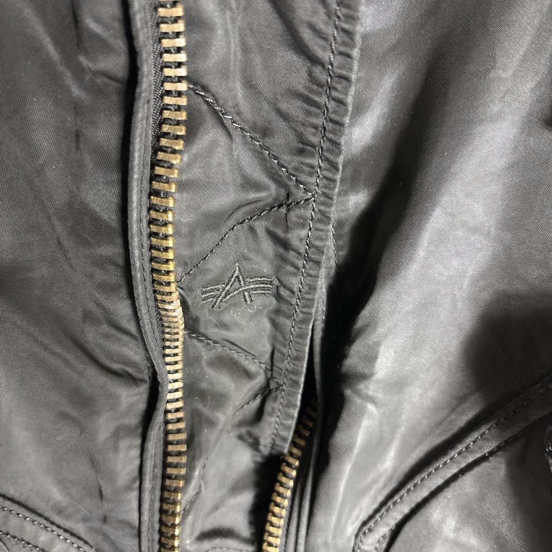 【ALPHA】アルファ CWU ミリタリーフライトジャケット M ブラック▲□