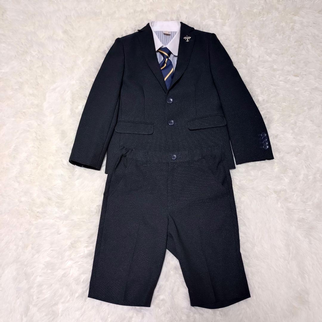 Petit Mainプティマイン　フォーマルスーツ120cm キッズ　ネイビー