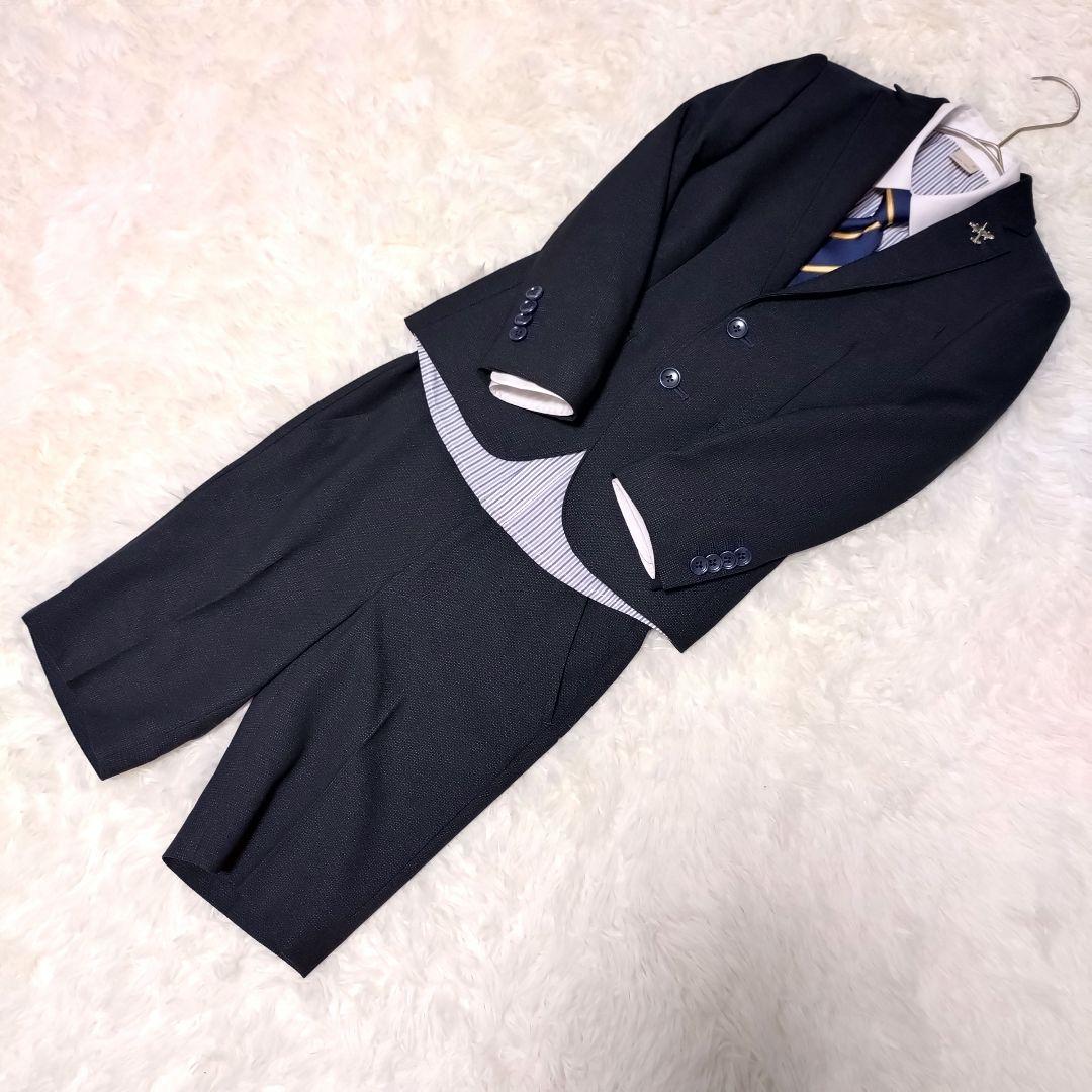 Petit Mainプティマイン　フォーマルスーツ120cm キッズ　ネイビー