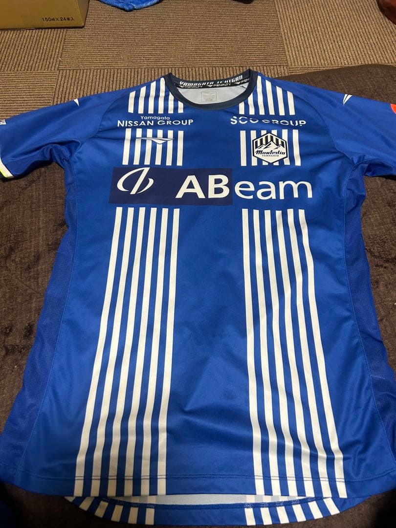 サッカーシャツ 青 ストライプ RYOTARO 71