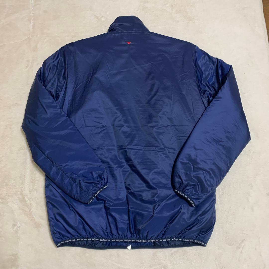 ぽ*様 and per se 、中綿ジャケット、ネイビーカラー、ＬＬサイズ