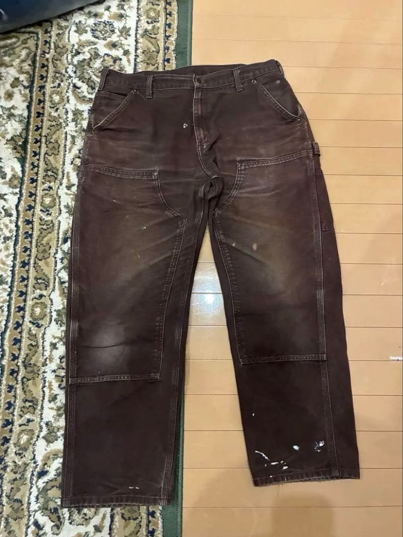 「希少カラー」Carhartt ダブルニーパンツ w36 l30