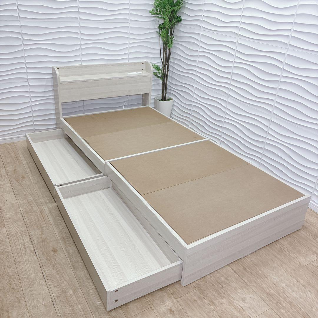 ◇モダンデコ◇ベッド◇シングル◇コンセント収納付き◇大阪兵庫京都奈良滋賀和歌山◇