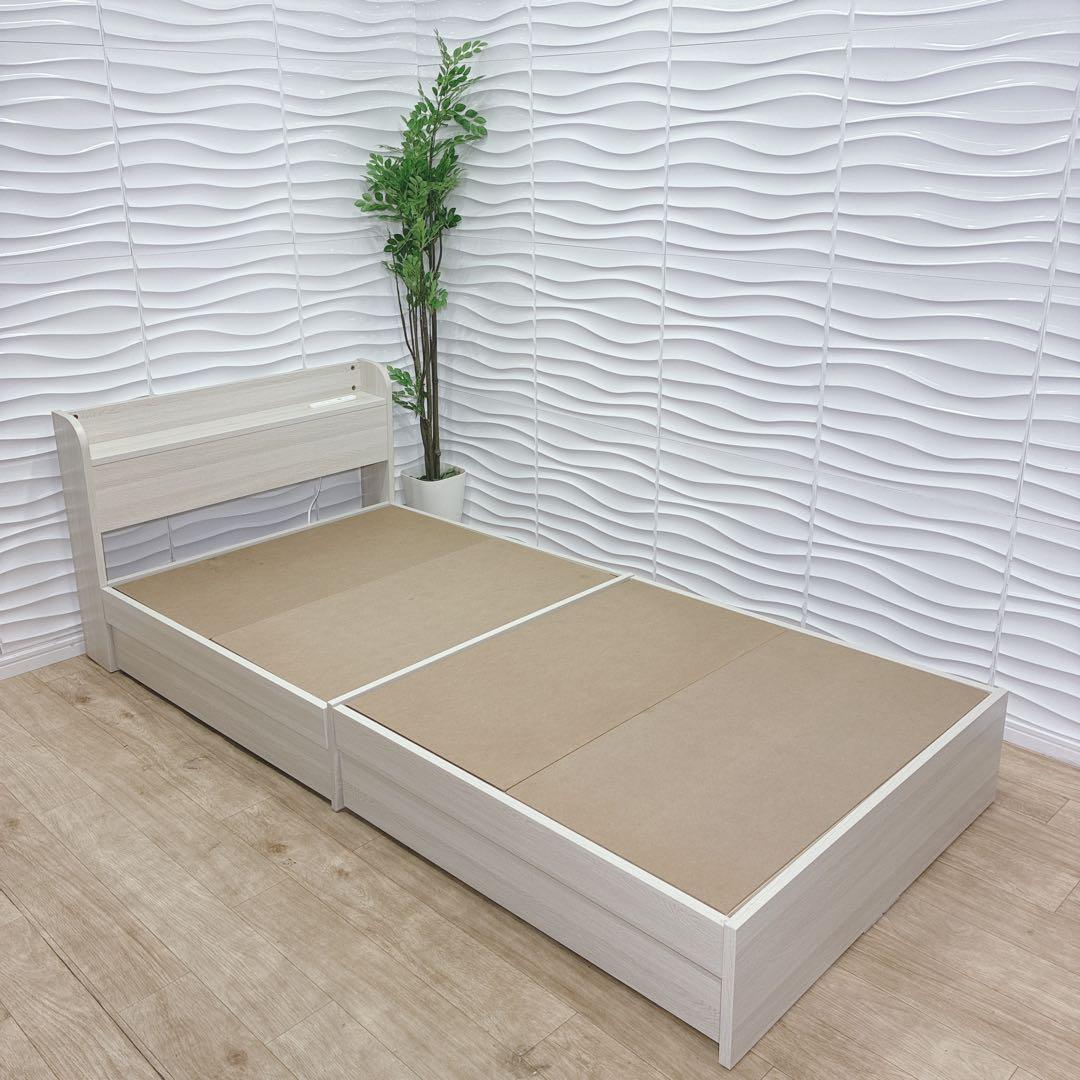 ◇モダンデコ◇ベッド◇シングル◇コンセント収納付き◇大阪兵庫京都奈良滋賀和歌山◇