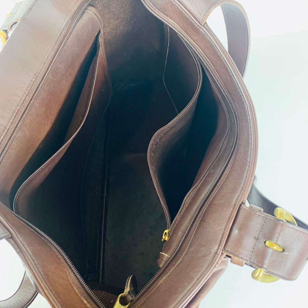 美品 COACH オールドコーチ トートバッグ 肩掛け レザー ダークブラウン