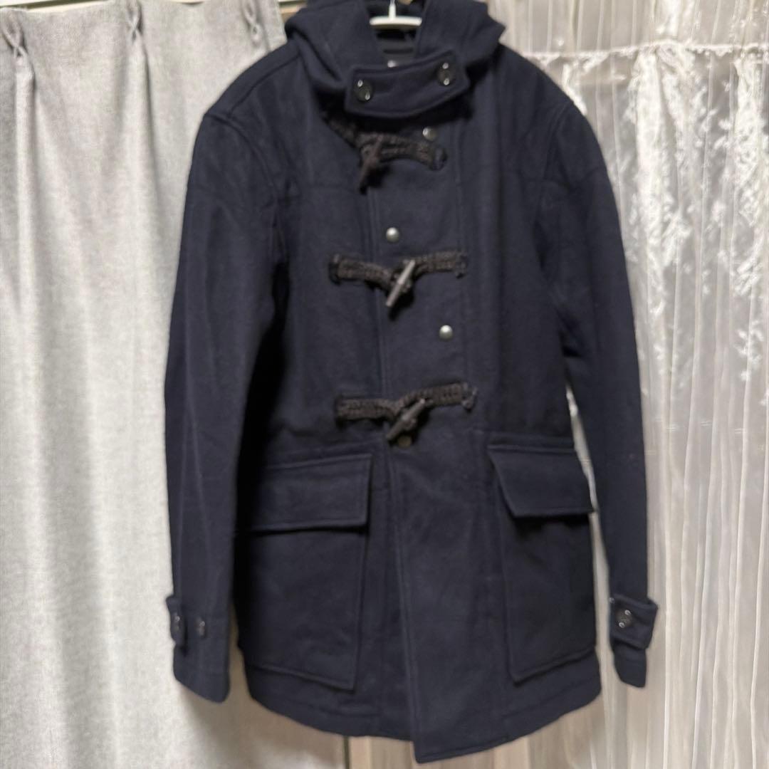 エンジニアードガーメンツ　 ダッフルコート 黒　フード付き