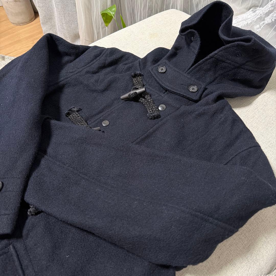 エンジニアードガーメンツ　 ダッフルコート 黒　フード付き