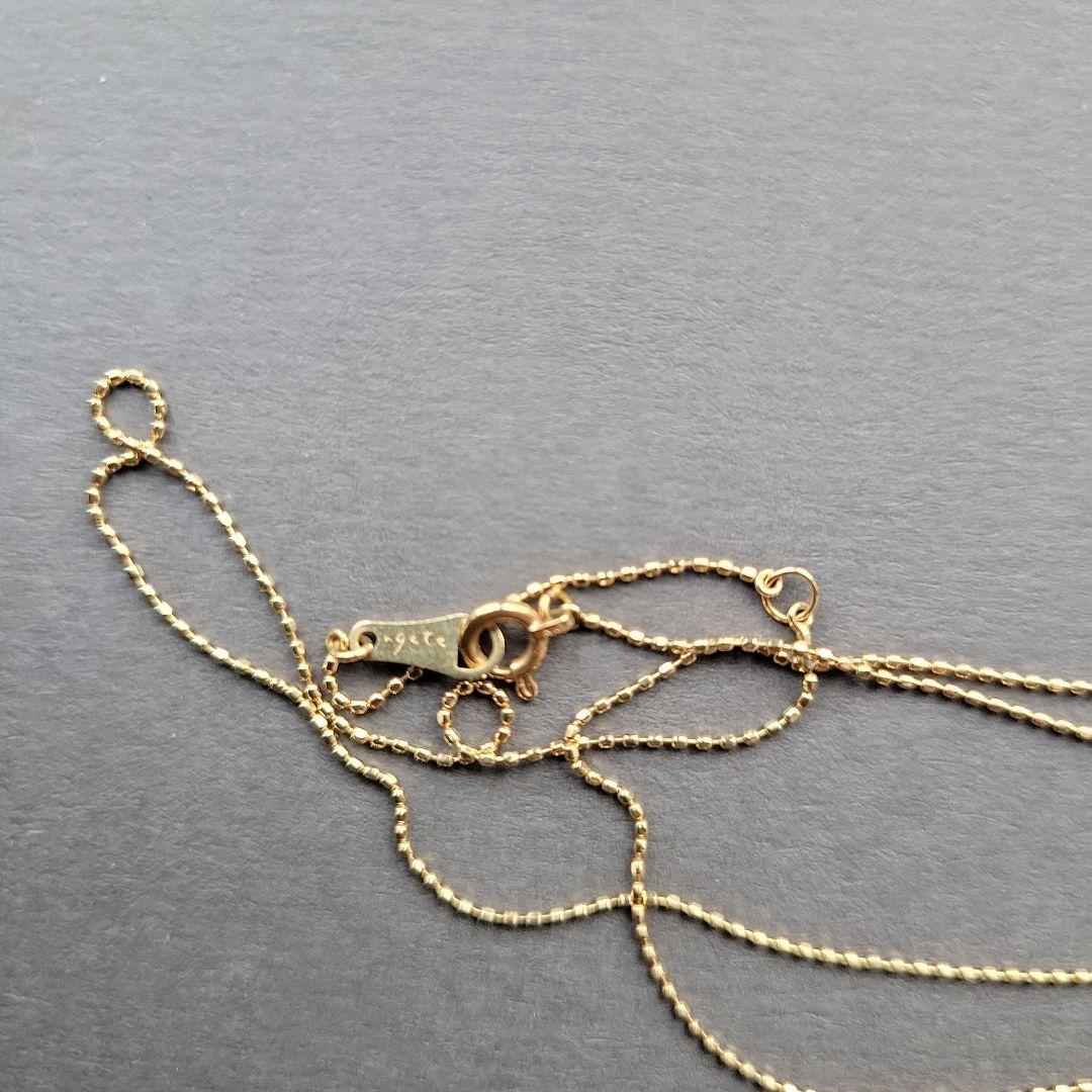 アガット　K10蜂モチーフネックレス