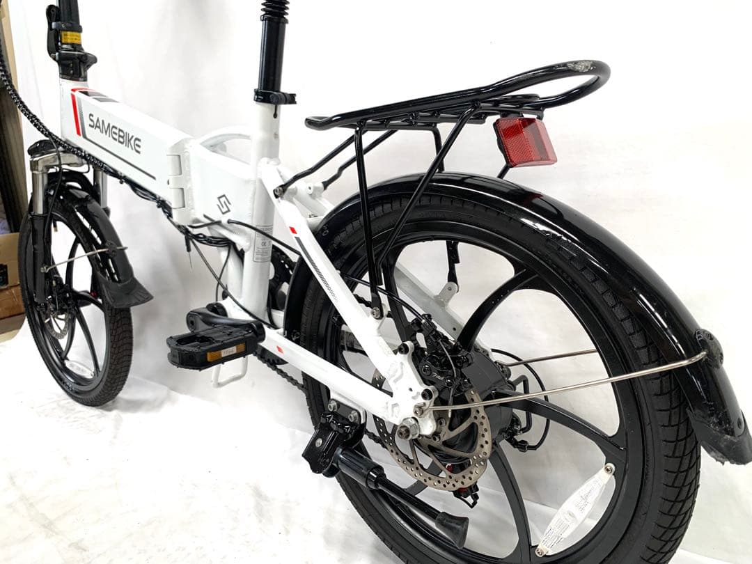 【即乘】送料無料 SAMEBIKEディスク式MTB折り畳み電動自転車 動作確認済