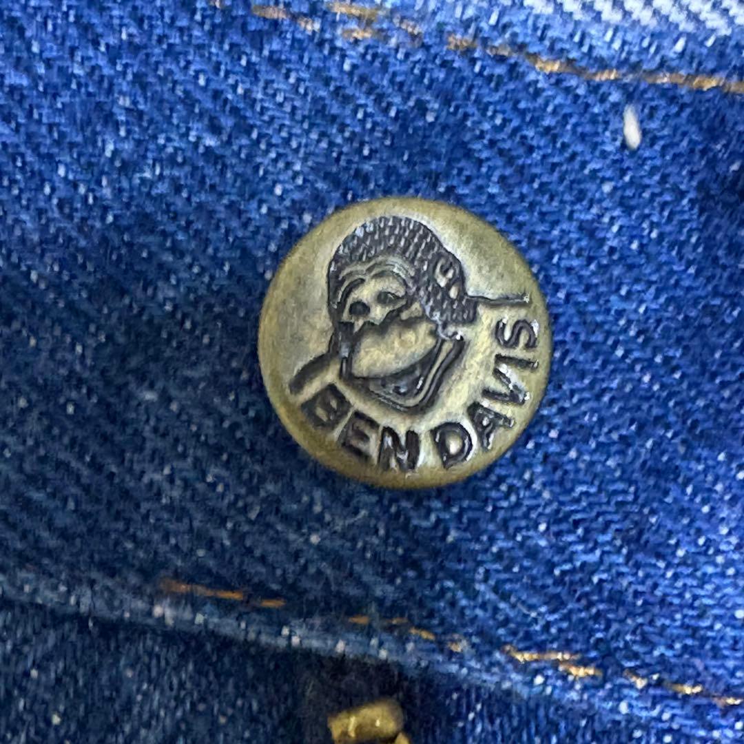 希少 80s BEN DAVIS ワークパンツ インディゴ USA製 W32