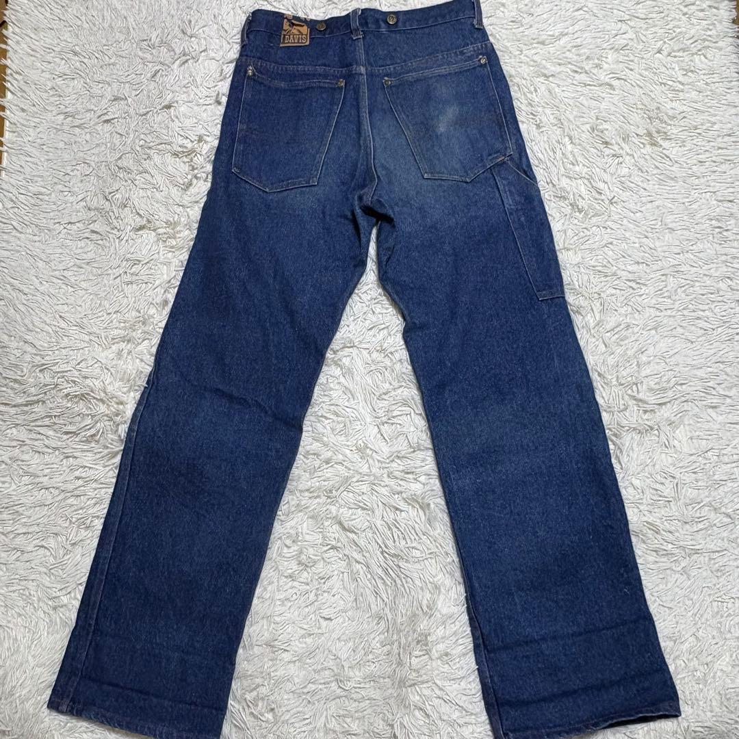 希少 80s BEN DAVIS ワークパンツ インディゴ USA製 W32