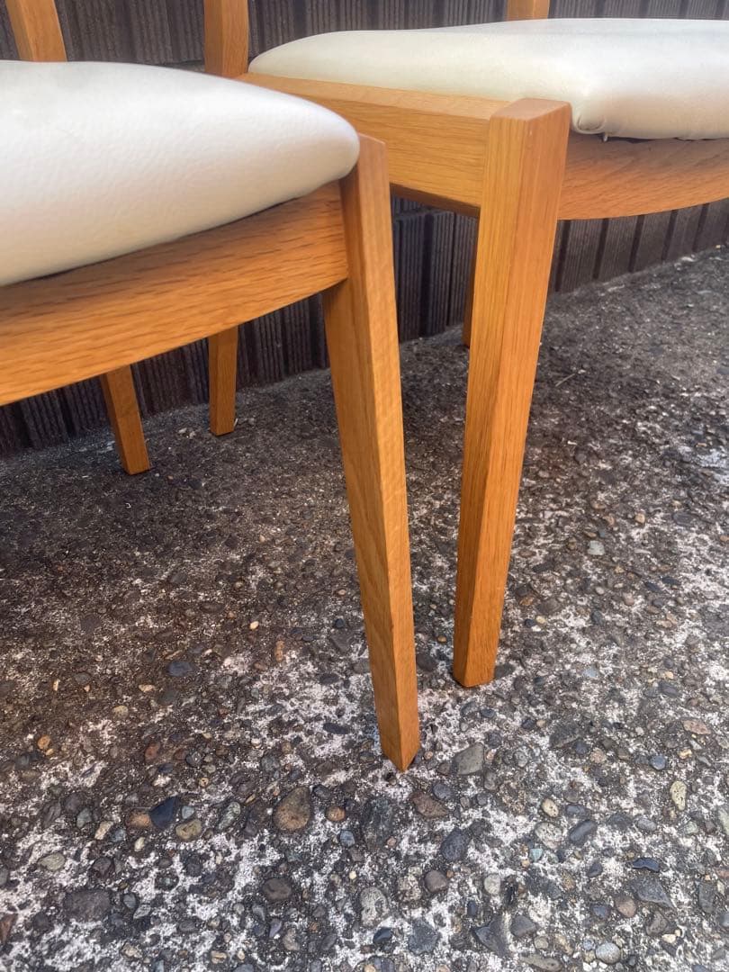 【引取限定】大塚家具　シネマ　木製ダイニングチェア 4脚セット　椅子　葛飾区