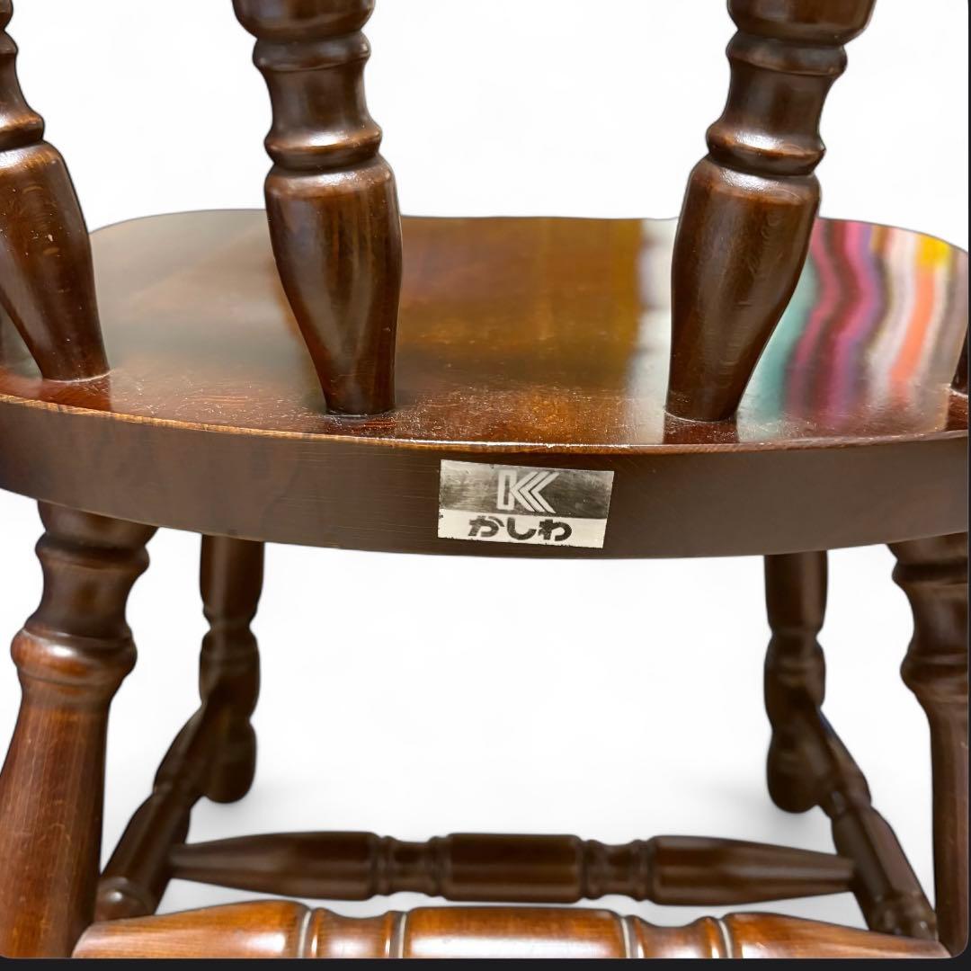 ④【３脚あり】柏木工 KASHIWA ウィンザーチェア 木製椅子