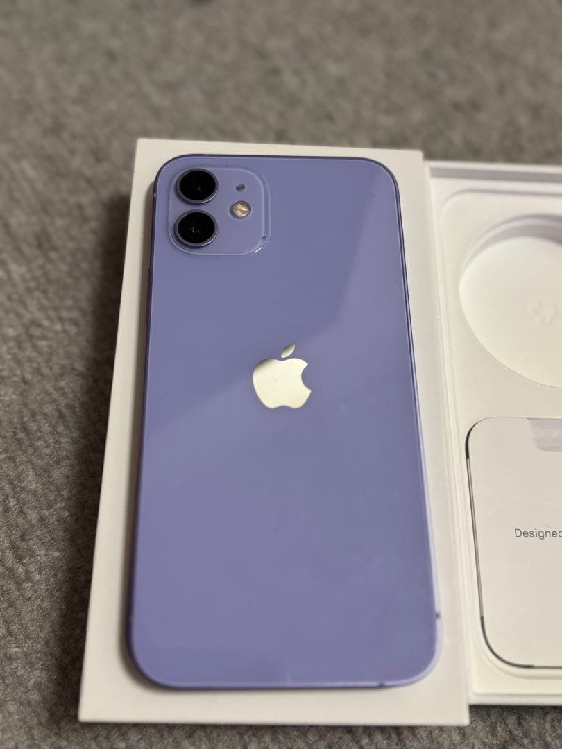iPhone12 パープル 128GB 美品 SIMフリー