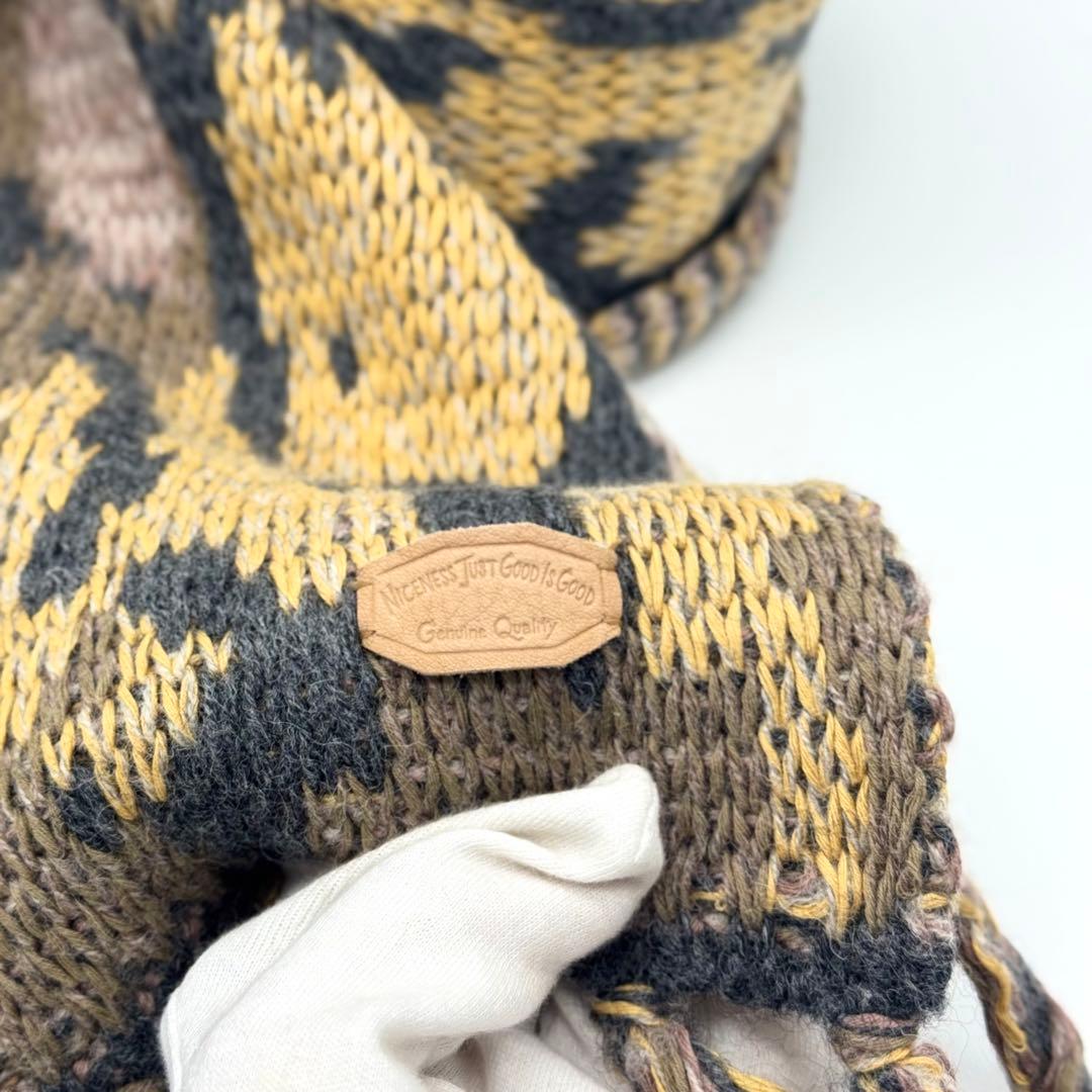 未使用に近い NICENESS ナイスネス STEWART ニット ストール