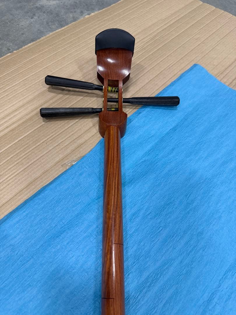 長唄三味線 入門向け 合成皮張り 花林製 胴掛け付き 初心者におすすめ