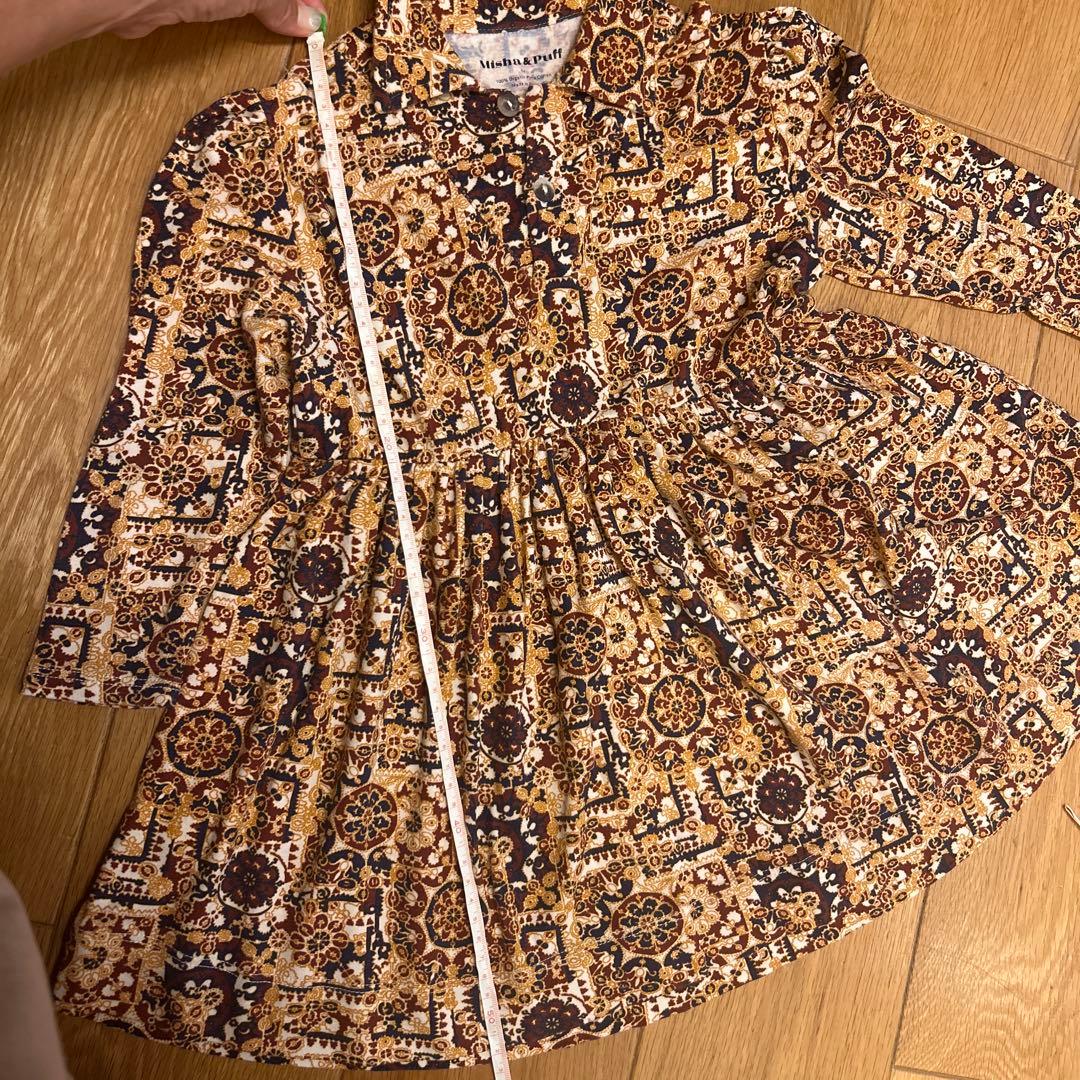 misha&puff メダリオンワンピース 5y