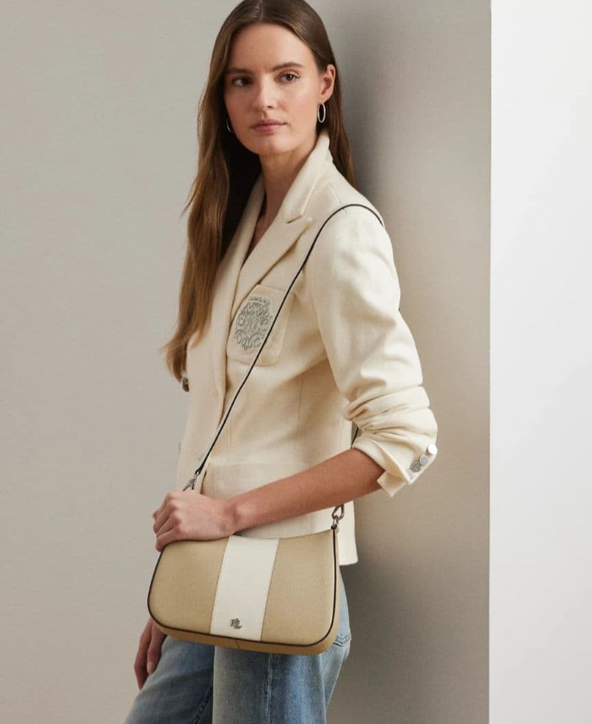 新品Lauren RALPH LAUREN　ツートンレザー