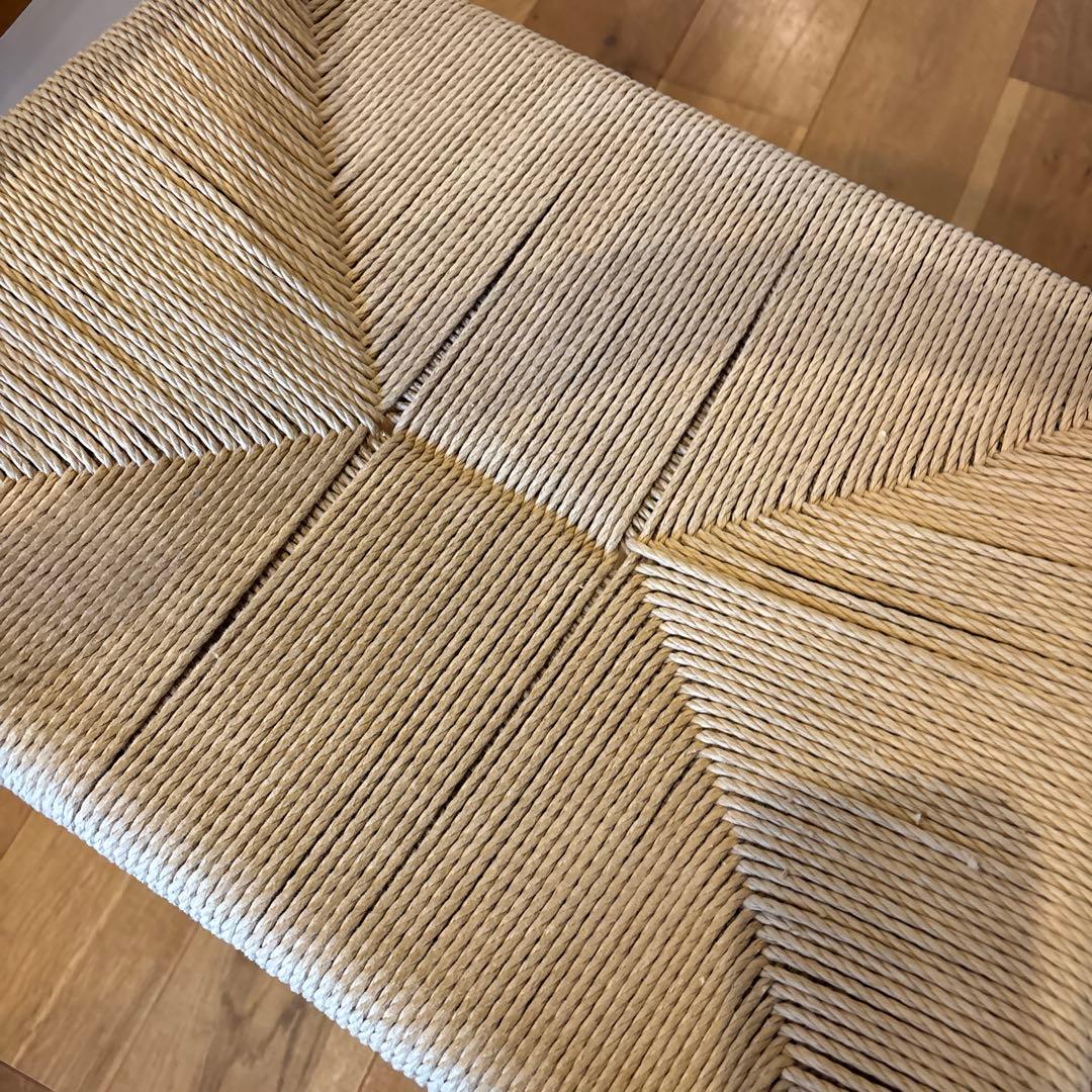 無印良品　オーク材ペーパーコードアームチェア