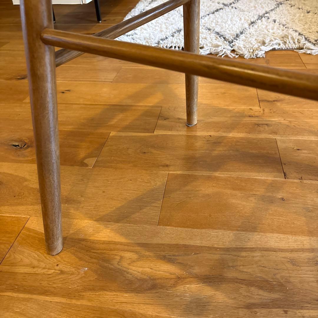 無印良品　オーク材ペーパーコードアームチェア