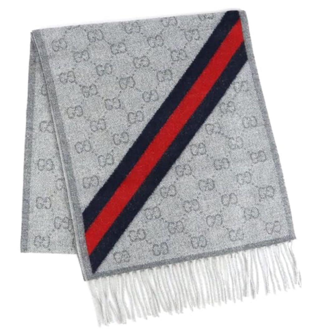 GUCCI マフラー フリンジ付き