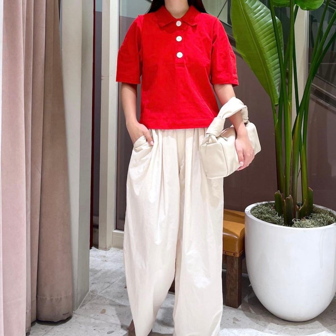 ADAM ET ROPE' アダムエロペ コクーンスリーブポロシャツ